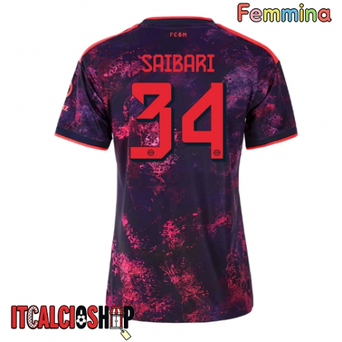 Bayern Munich Ismael Saibari #34 Terza Maglia Femmina 2026-27 Manica Corta